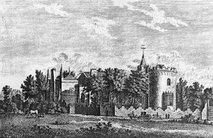 Strawberry Hill, an English villa in the "Gothic revival" style, built by seminal Gothic writer Horace Walpole