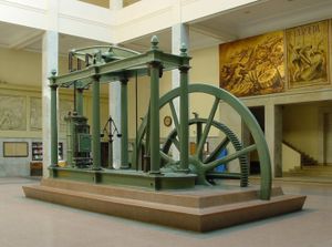 A Watt steam engine, the steam engine that propelled the Industrial Revolution in Britain and the world.