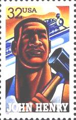USPS 1996 John Henry stamp