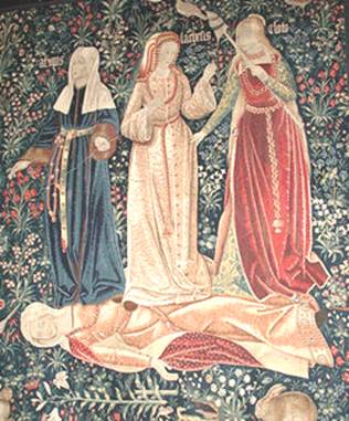 The Moirae, as depicted in an 16th century tapestry