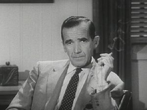 News analyst Edward R. Murrow